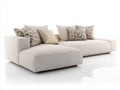 Divano angolare - Tessuto - 295x175x80 cm - Beige chiaro - Design moderno