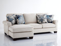 Divano angolare - Tessuto-Legno - 288x168x90 cm - Beige chiaro - Stile contemporaneo