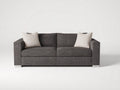 Divano lineare - Tessuto-Metallo - 210x95x84 cm - Grigio antracite - Design moderno
